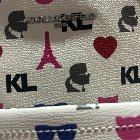 Karl Lagerfeld Multicolor Iconic Print Backpack - Picture 3 of 6